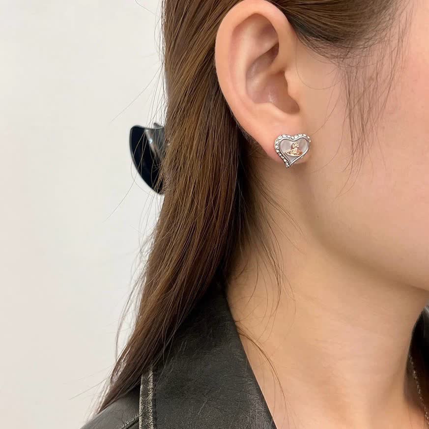 Vivienne Westwood Earrings - Heart Design